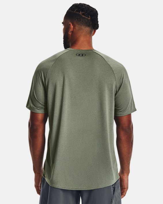 Tee-shirt texturé à manches courtes UA Tech™ 2.0 pour homme, Green, pdpMainDesktop image number 1